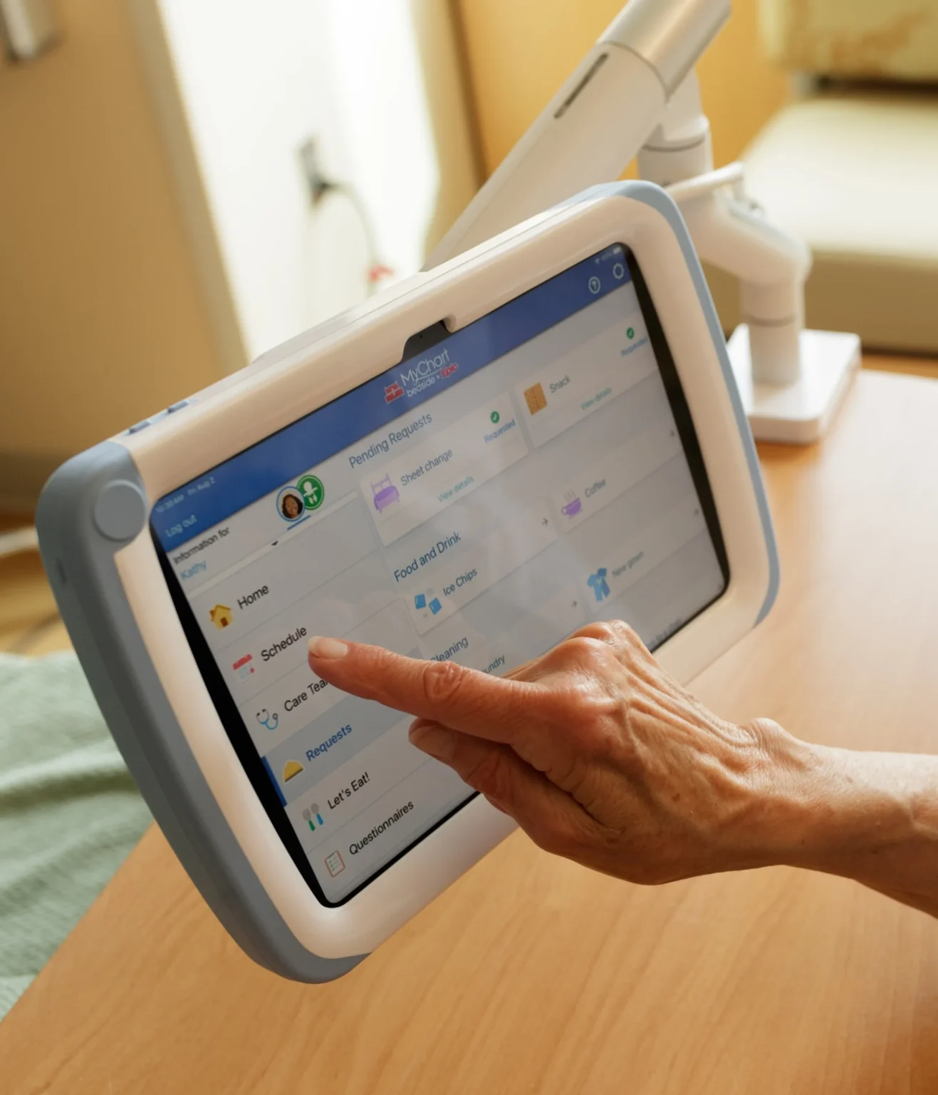 ComCierge BYOD embedded in Epic MyChart Bedside
