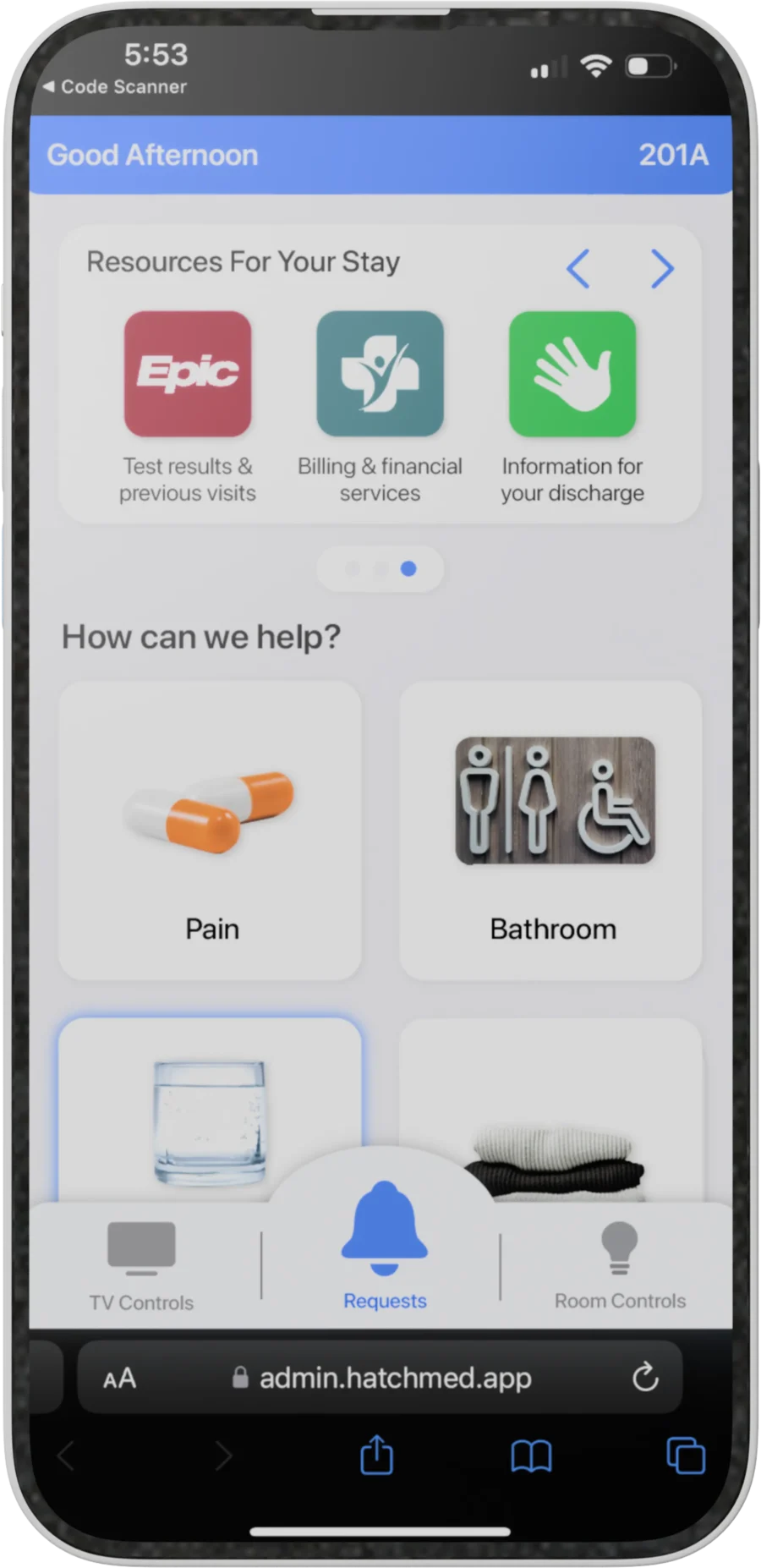 ComCierge BYOD welcome video and patient resources